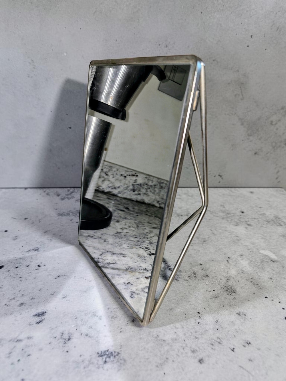 Small Table Mirror in Silver